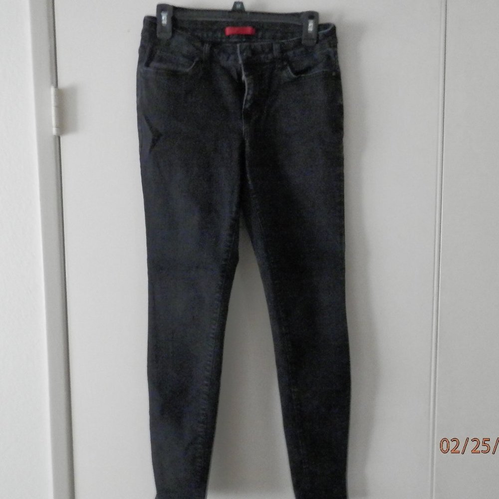 J LO Women's Denim Black Jeans, Size 6, Skinny Style Jennifer Lopez